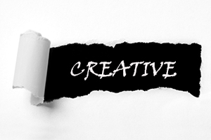 Torn paper hole creative